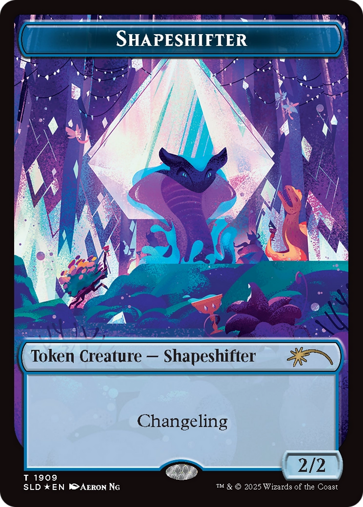 Shapeshifter Token (1909) (Double Rainbow Foil) [Secret Lair Drop Series] | I Want That Stuff Brandon
