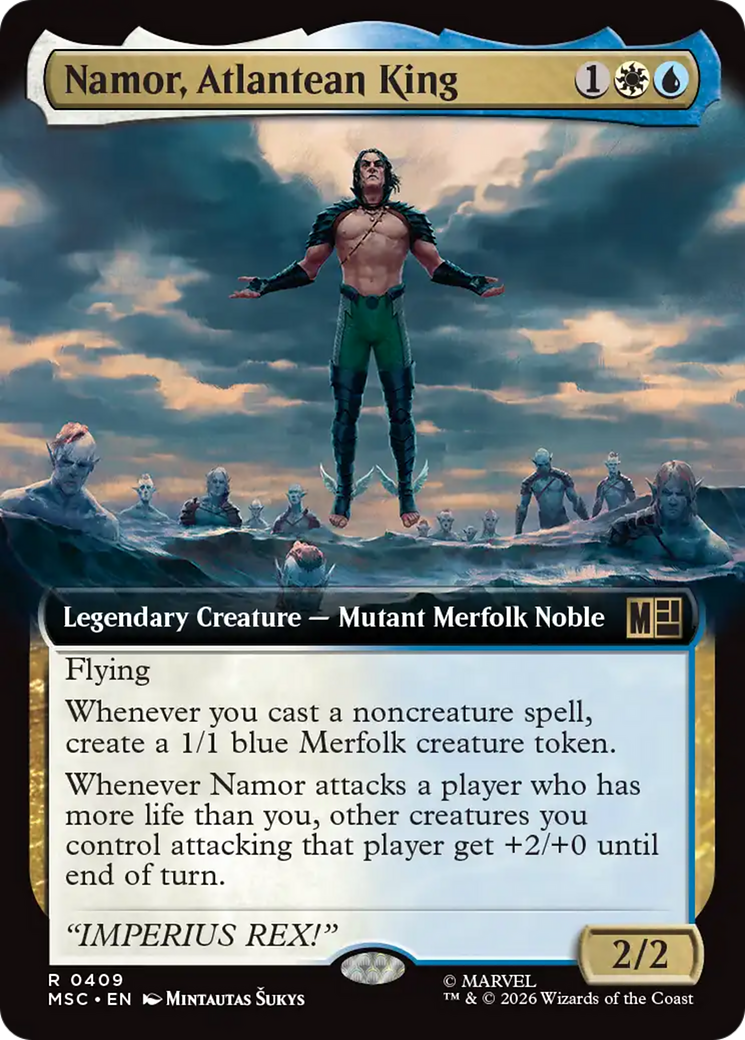 Namor, Atlantean King (Extended Art) [Marvel Super Heroes Commander] | I Want That Stuff Brandon