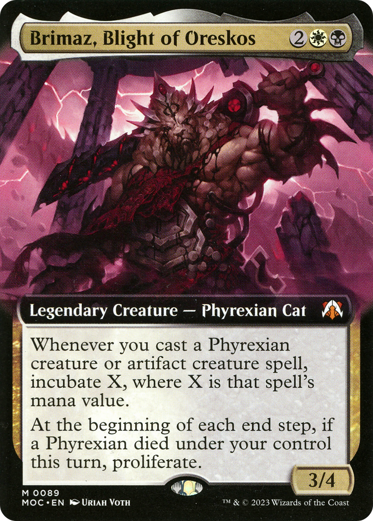 Brimaz, Blight of Oreskos (Extended Art) [March of the Machine Commander] | I Want That Stuff Brandon