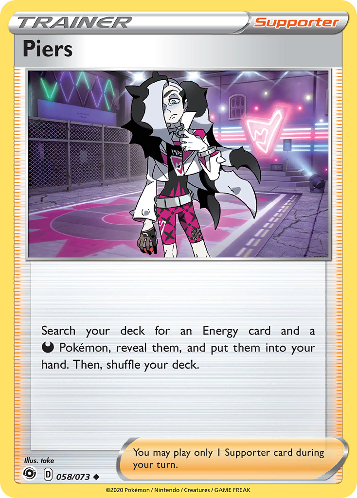 Piers (058/073) [Sword & Shield: Champion's Path] | I Want That Stuff Brandon
