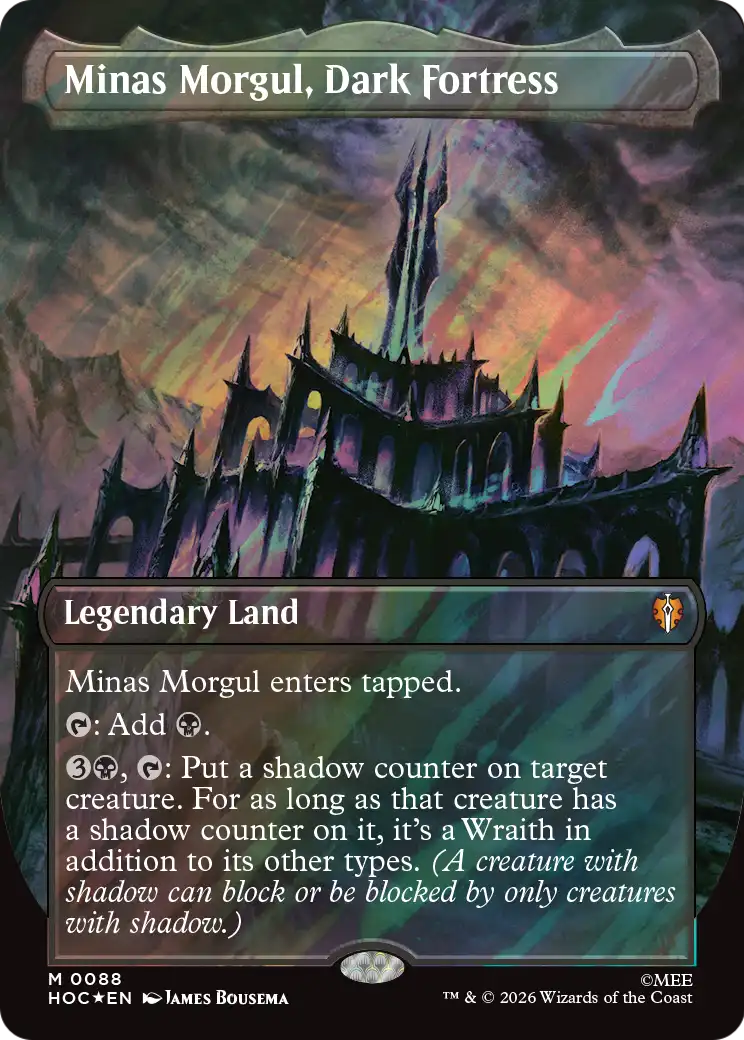 Minas Morgul, Dark Fortress (Borderless) (Surge Foil) [The Hobbit: Eternal-Legal] | I Want That Stuff Brandon