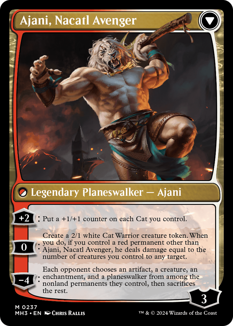 Ajani, Nacatl Pariah // Ajani, Nacatl Avenger [Modern Horizons 3] | I Want That Stuff Brandon