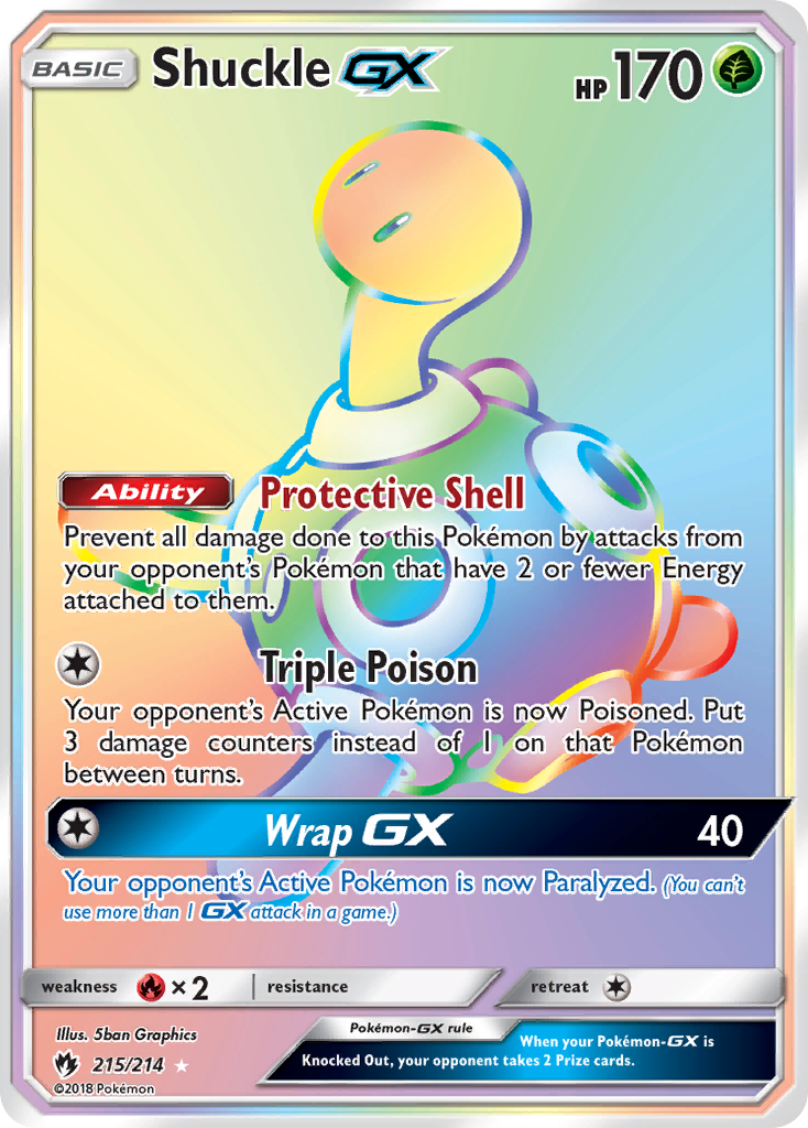 Shuckle GX (215/214) [Sun & Moon: Lost Thunder] | I Want That Stuff Brandon