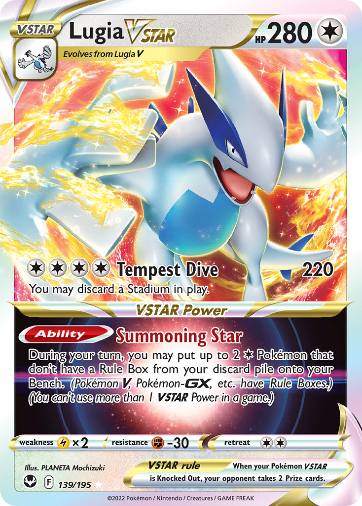 Lugia VSTAR (139/195) (Jumbo Card) [Sword & Shield: Silver Tempest] | I Want That Stuff Brandon