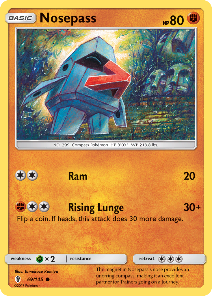 Nosepass (69/145) [Sun & Moon: Guardians Rising] | I Want That Stuff Brandon
