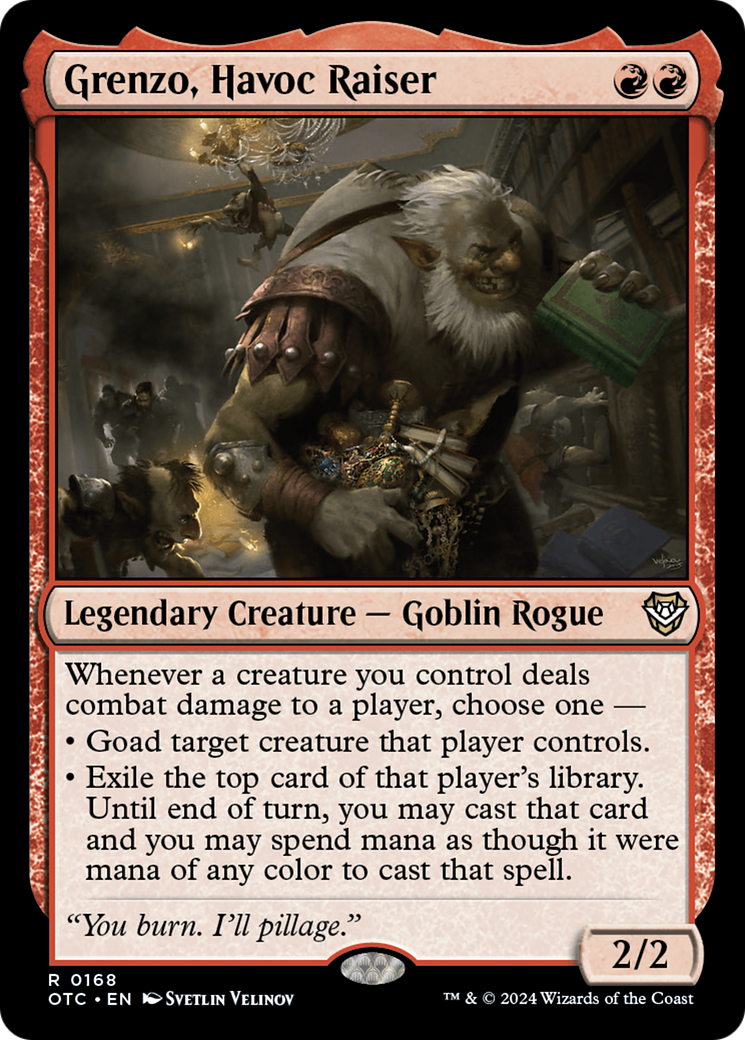 Grenzo, Havoc Raiser [Outlaws of Thunder Junction Commander] | I Want That Stuff Brandon