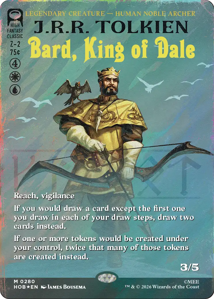 Bard, King of Dale (Borderless) (Surge Foil) [The Hobbit] | I Want That Stuff Brandon