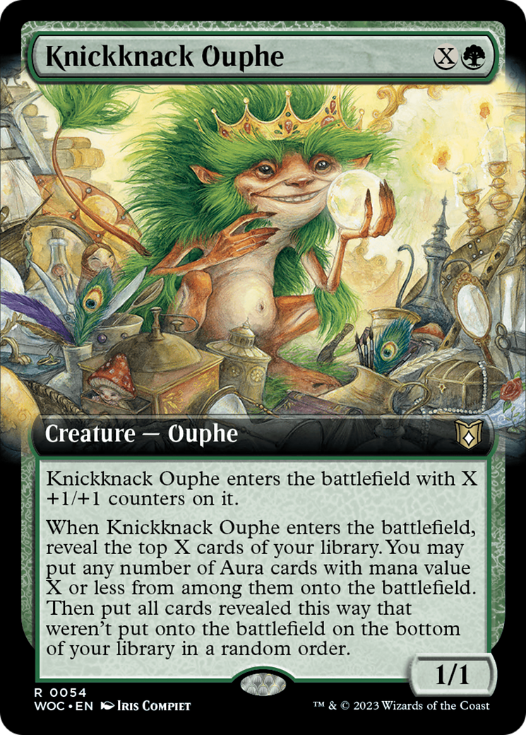 Knickknack Ouphe (Extended Art) [Wilds of Eldraine Commander] | I Want That Stuff Brandon