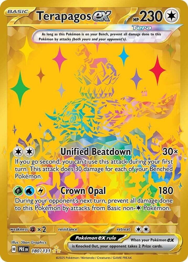 Terapagos ex (180/131) [Scarlet & Violet: Prismatic Evolutions] | I Want That Stuff Brandon