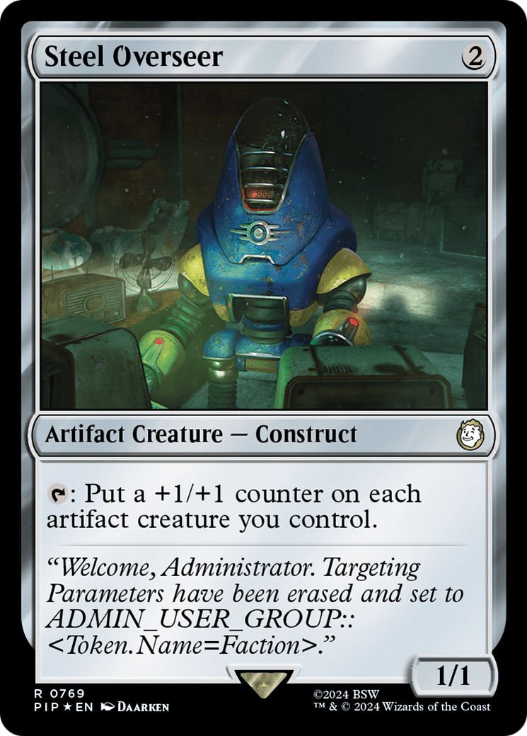 Steel Overseer (Surge Foil) [Fallout] | I Want That Stuff Brandon