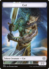 Phyrexian Goblin // Cat Double-Sided Token [Phyrexia: All Will Be One Tokens] | I Want That Stuff Brandon