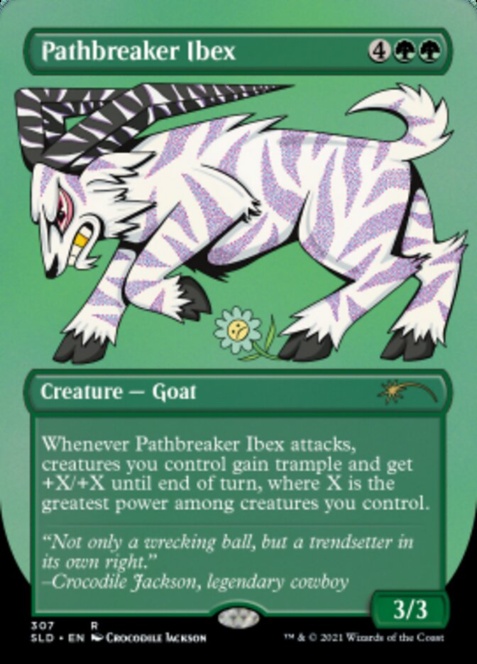 Pathbreaker Ibex (Borderless) (Foil Etched) [Secret Lair Drop Series] | I Want That Stuff Brandon