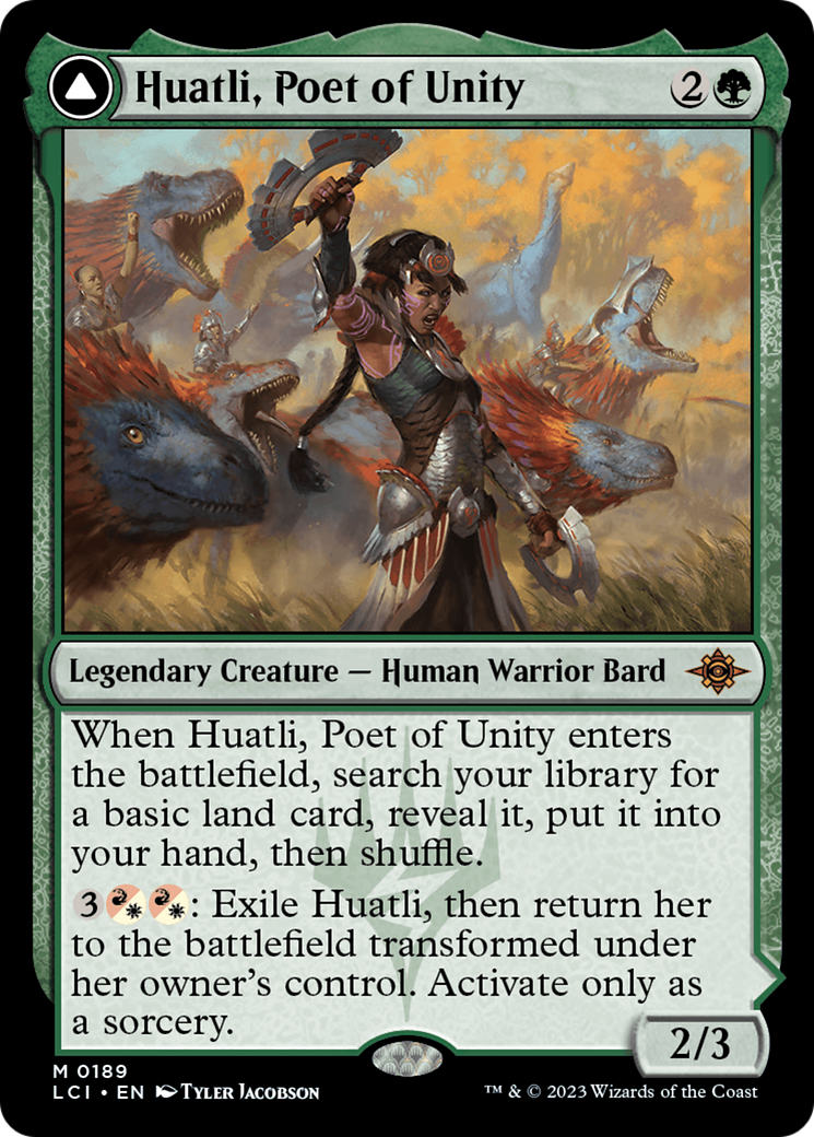 Huatli, Poet of Unity // Roar of the Fifth People [The Lost Caverns of Ixalan] | I Want That Stuff Brandon