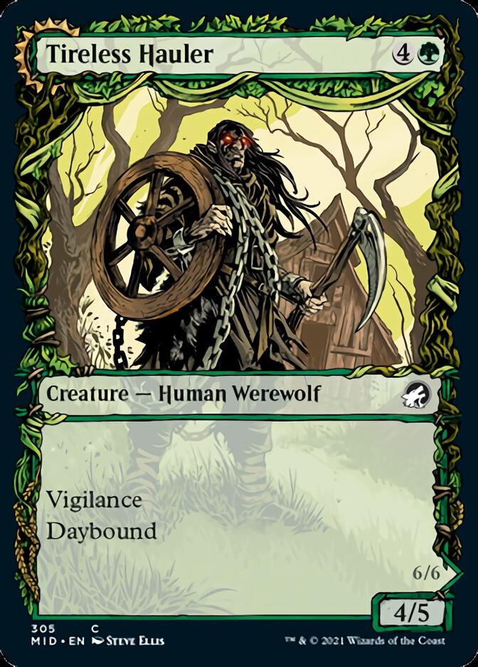 Tireless Hauler // Dire-Strain Brawler (Showcase Equinox) [Innistrad: Midnight Hunt] | I Want That Stuff Brandon