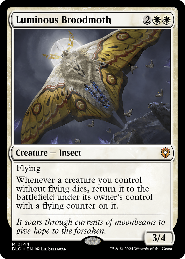 Luminous Broodmoth [Bloomburrow Commander] | I Want That Stuff Brandon