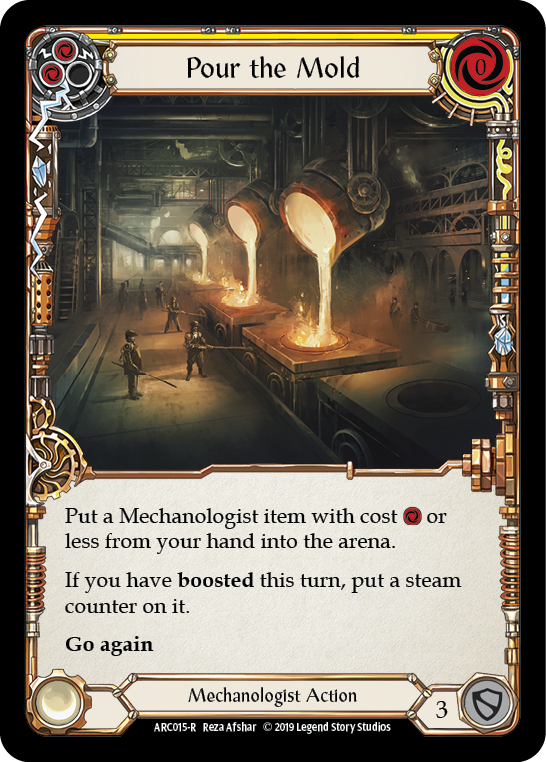 Pour the Mold (Yellow) [ARC015-R] (Arcane Rising)  1st Edition Rainbow Foil | I Want That Stuff Brandon