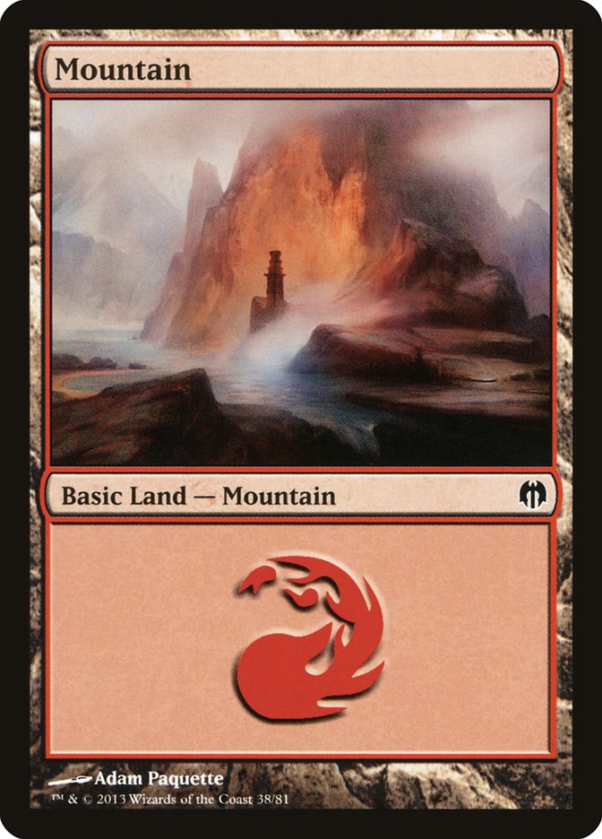 Mountain (38) [Duel Decks: Heroes vs. Monsters] | I Want That Stuff Brandon