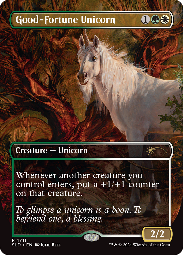 Good-Fortune Unicorn (Rainbow Foil) [Secret Lair Drop Series] | I Want That Stuff Brandon