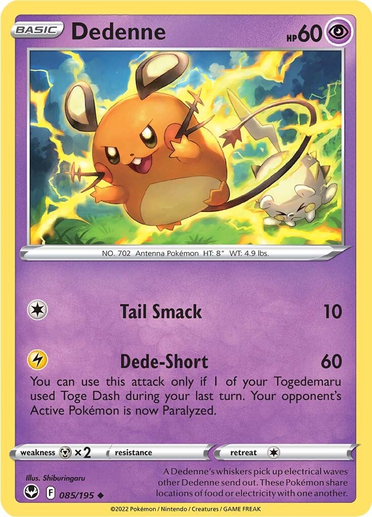 Dedenne (085/195) [Sword & Shield: Silver Tempest] | I Want That Stuff Brandon