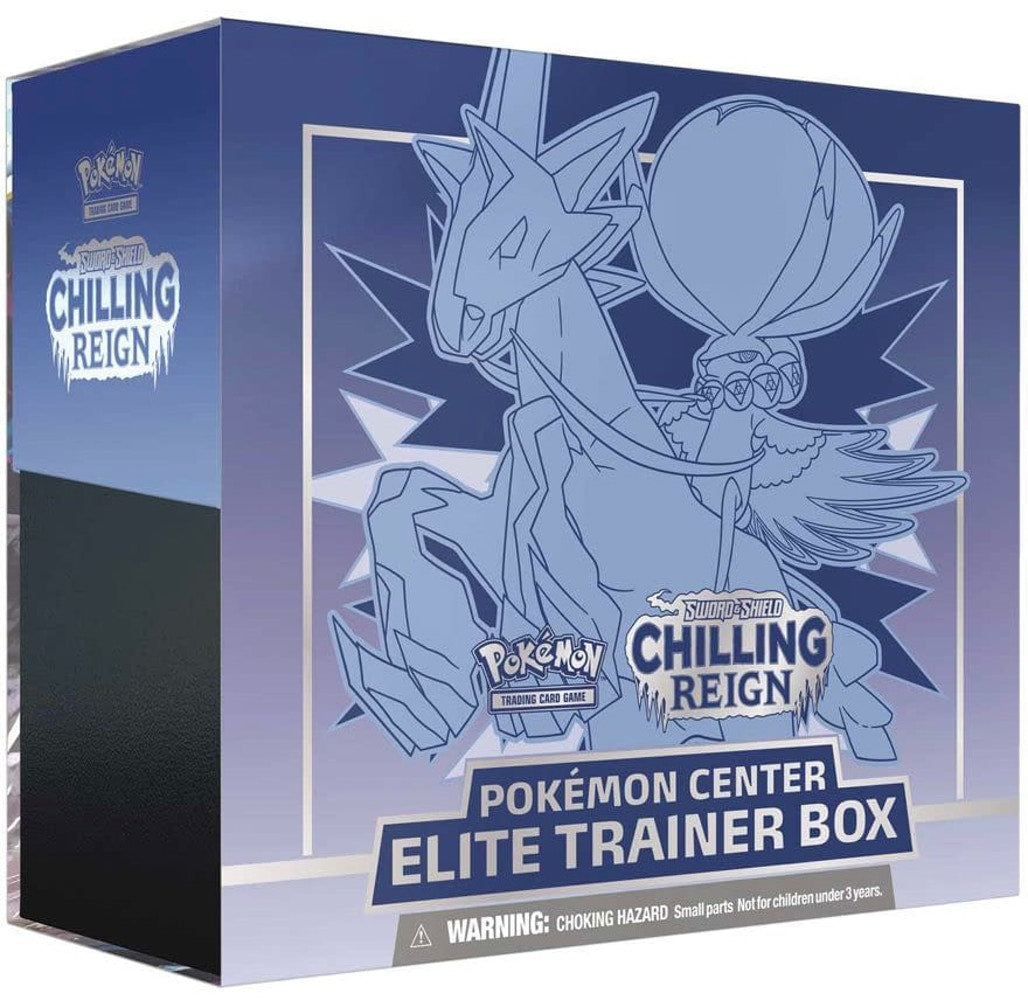 Sword & Shield: Chilling Reign - Elite Trainer Box (Ice Rider Calyrex) (Pokemon Center Exclusive) | I Want That Stuff Brandon
