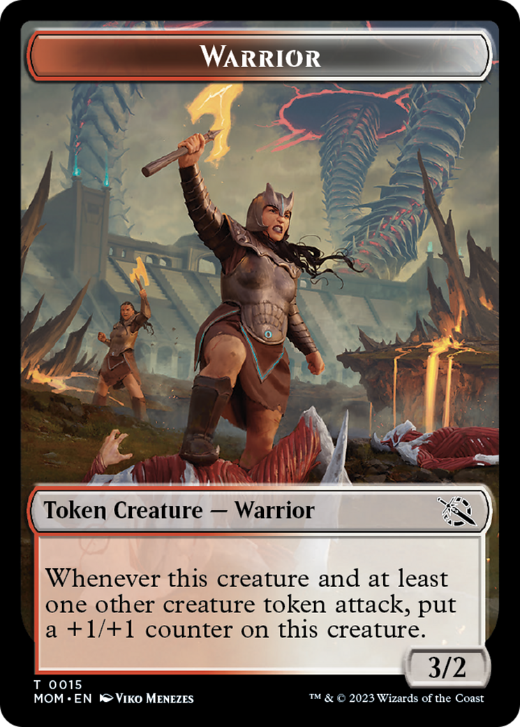 Warrior Token [March of the Machine Tokens] | I Want That Stuff Brandon