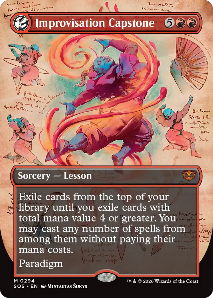 Improvisation Capstone (Borderless) [Secrets of Strixhaven] | I Want That Stuff Brandon