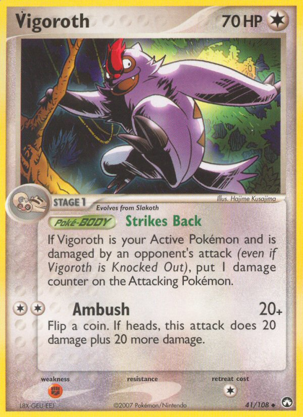 Vigoroth (41/108) [EX: Power Keepers] | I Want That Stuff Brandon