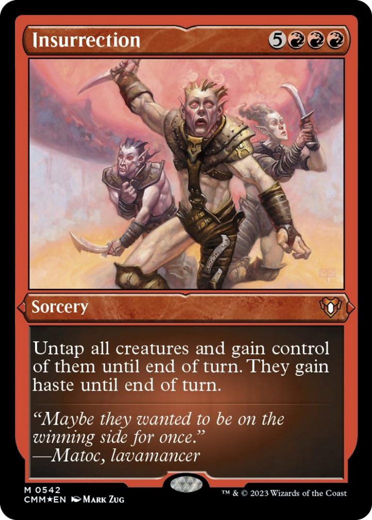 Insurrection (Foil Etched) [Commander Masters] | I Want That Stuff Brandon