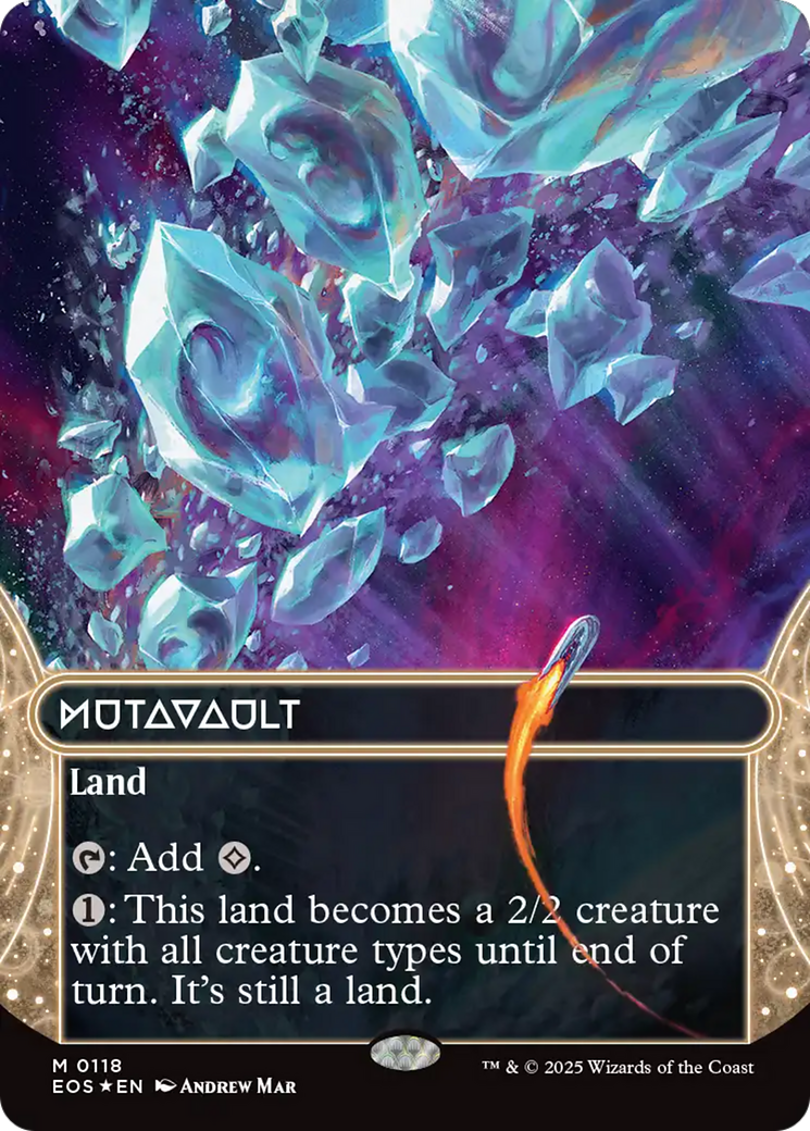 Mutavault (0118) (Borderless) (Galaxy Foil) [Edge of Eternities: Stellar Sights] | I Want That Stuff Brandon