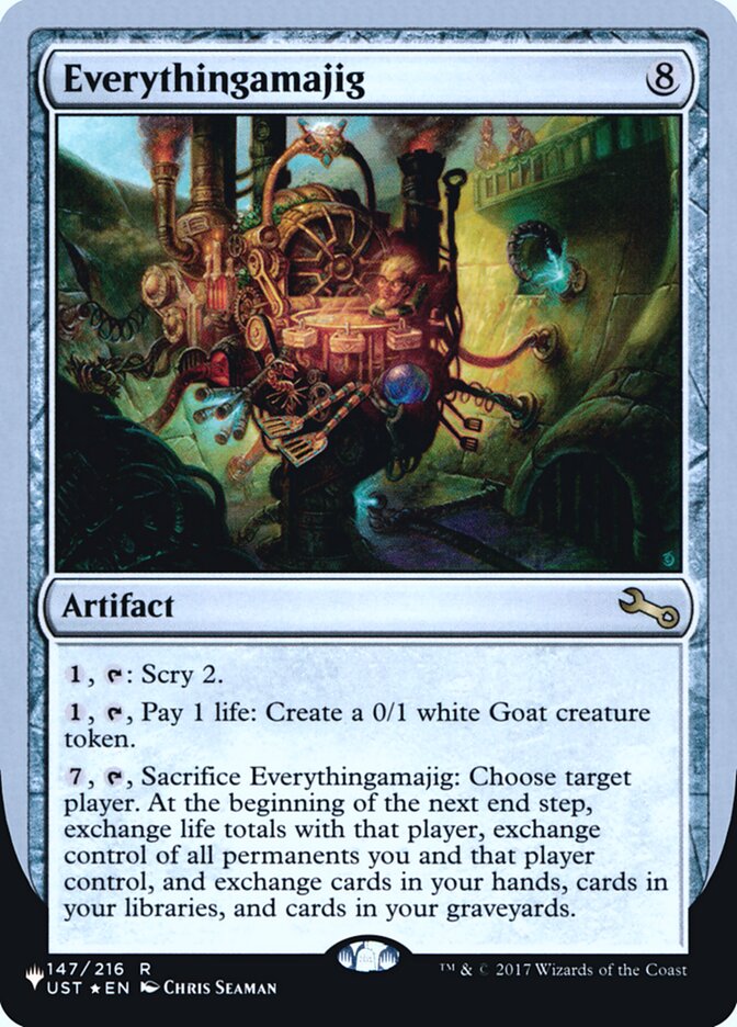 Everythingamajig (Scry) (Unfinity Foil Edition) [The List] | I Want That Stuff Brandon