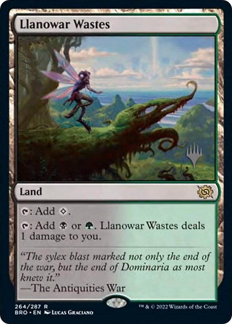 Llanowar Wastes (Promo Pack) [The Brothers' War Promos] | I Want That Stuff Brandon