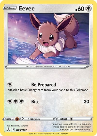 Eevee (SWSH127) [Sword & Shield: Black Star Promos] | I Want That Stuff Brandon