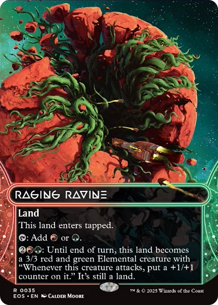 Raging Ravine (0035) (Borderless) [Edge of Eternities: Stellar Sights] | I Want That Stuff Brandon