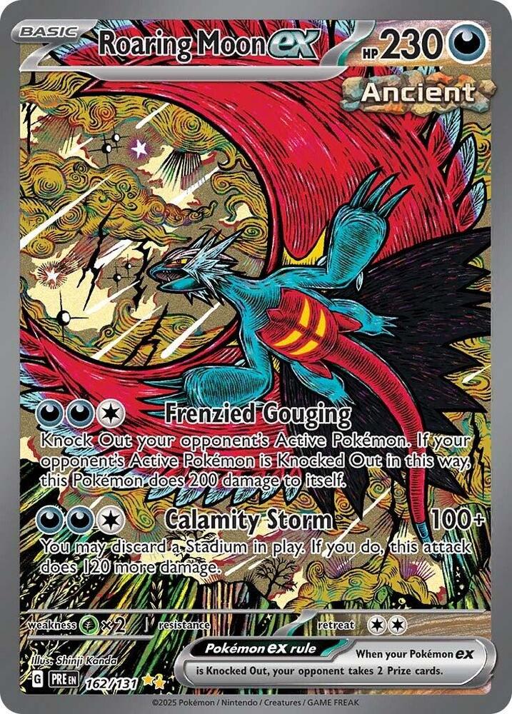 Roaring Moon ex (162/131) [Scarlet & Violet: Prismatic Evolutions] | I Want That Stuff Brandon