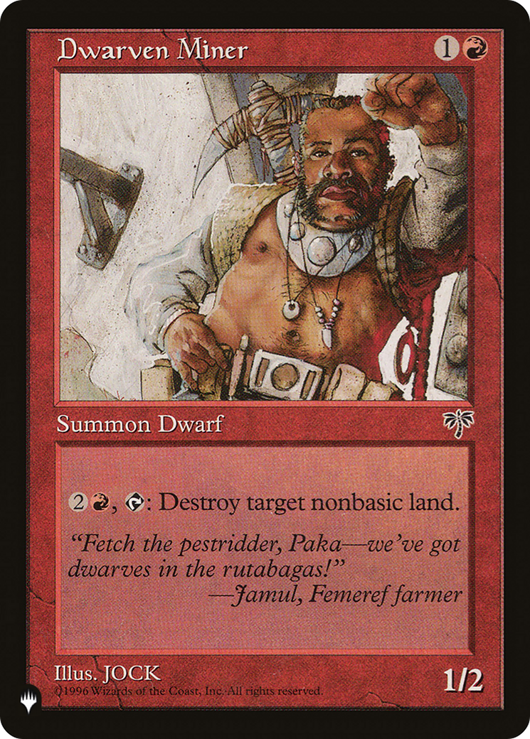 Dwarven Miner [The List] | I Want That Stuff Brandon