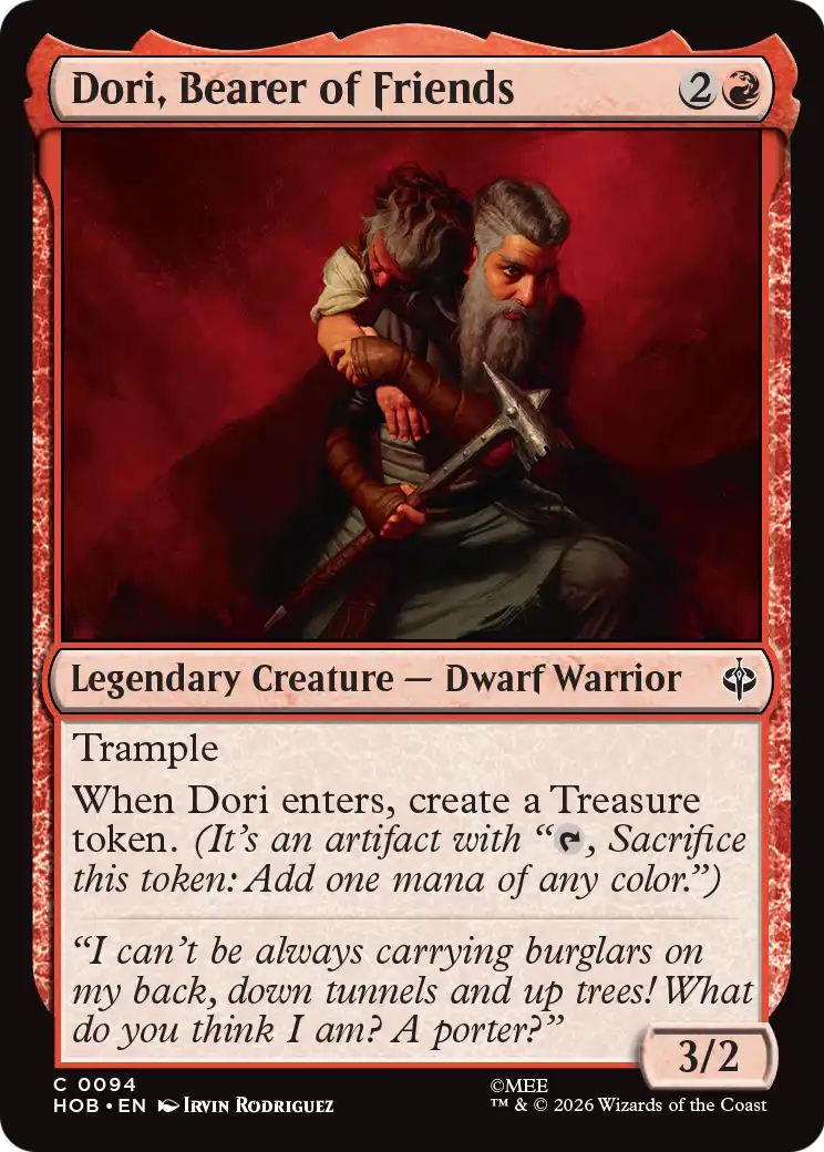 Dori, Bearer of Friends [The Hobbit] | I Want That Stuff Brandon