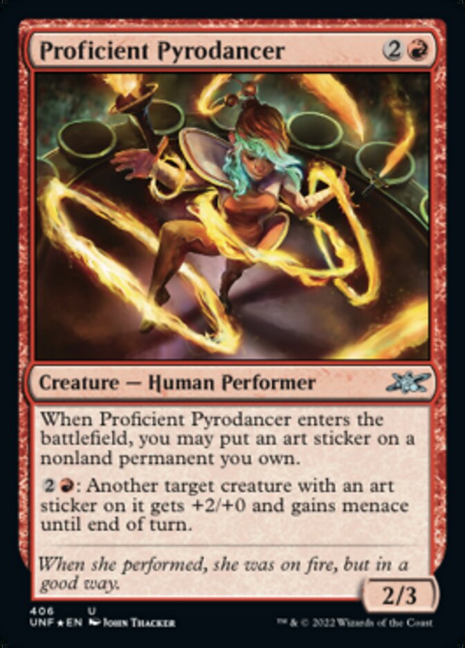 Proficient Pyrodancer (Galaxy Foil) [Unfinity] | I Want That Stuff Brandon