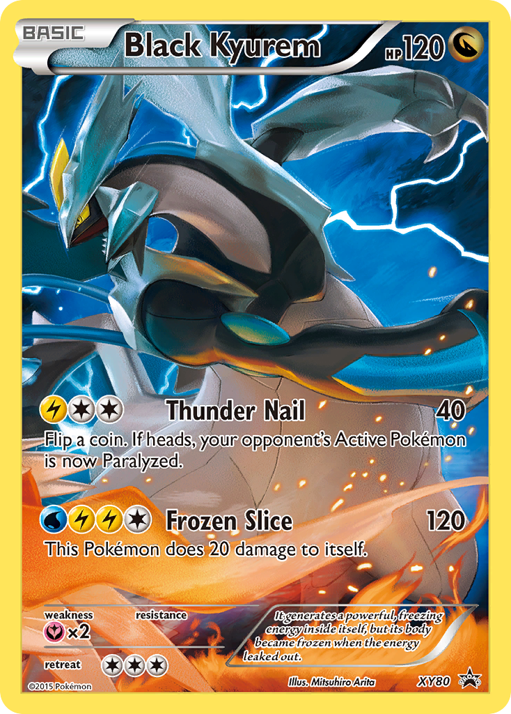 Black Kyurem (XY80) (Full Art Promo) [XY: Black Star Promos] | I Want That Stuff Brandon