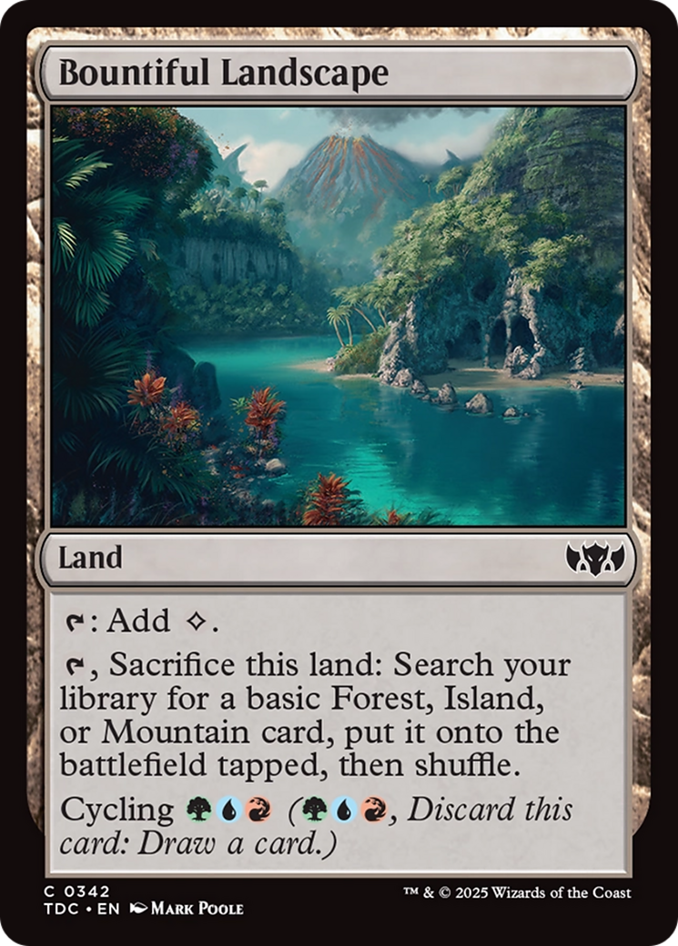 Bountiful Landscape [Tarkir: Dragonstorm Commander] | I Want That Stuff Brandon