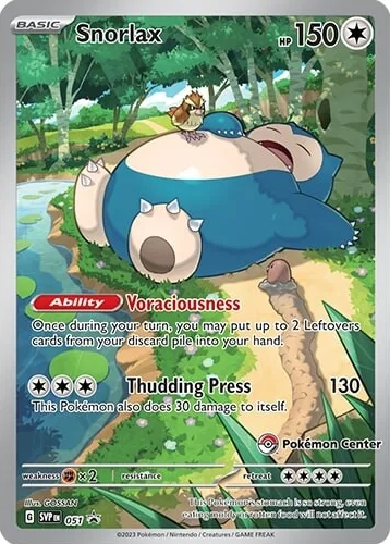 Snorlax (051) (Pokemon Center) [Scarlet & Violet: Black Star Promos] | I Want That Stuff Brandon