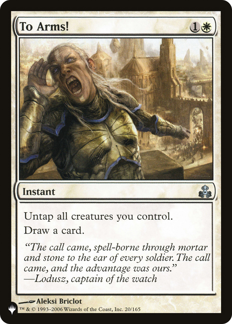 To Arms! [The List Reprints] | I Want That Stuff Brandon