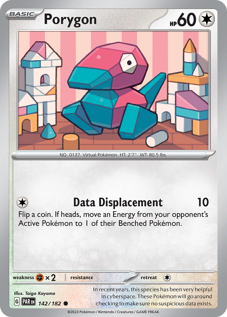 Porygon (142/182) [Scarlet & Violet: Paradox Rift] | I Want That Stuff Brandon