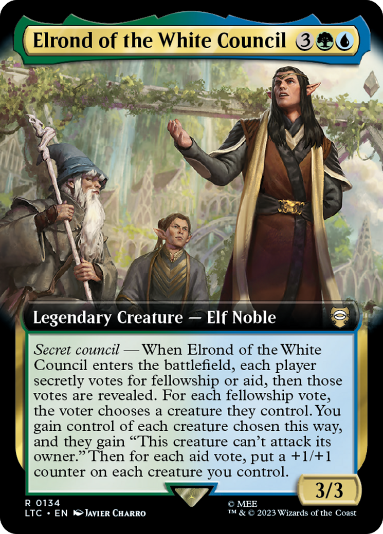 Elrond of the White Council (Extended Art) [The Lord of the Rings: Tales of Middle-Earth Commander] | I Want That Stuff Brandon