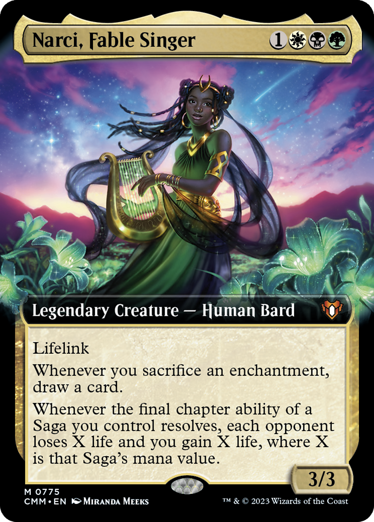 Narci, Fable Singer (Extended Art) [Commander Masters] | I Want That Stuff Brandon