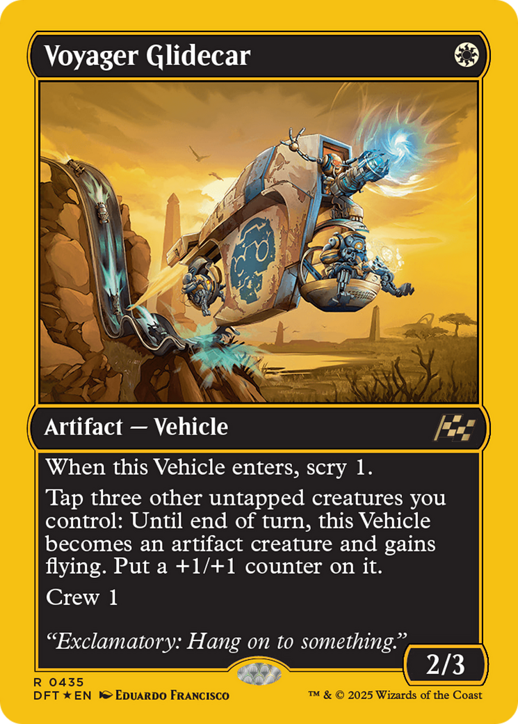 Voyager Glidecar (First-Place Foil) [Aetherdrift] | I Want That Stuff Brandon