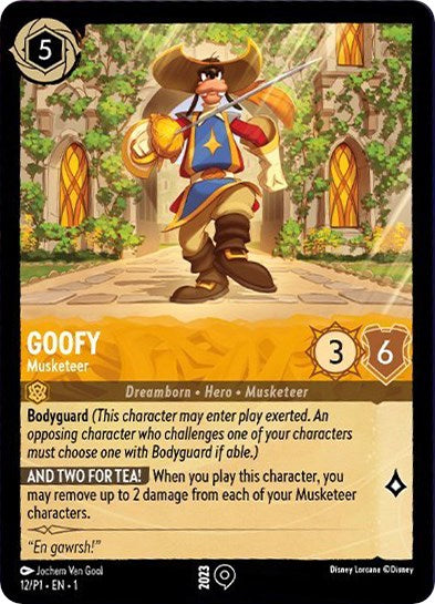 Goofy - Musketeer (12/P1) [Promo Cards] | I Want That Stuff Brandon