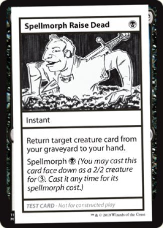 Spellmorph Raise Dead (2021 Edition) [Mystery Booster Playtest Cards] | I Want That Stuff Brandon