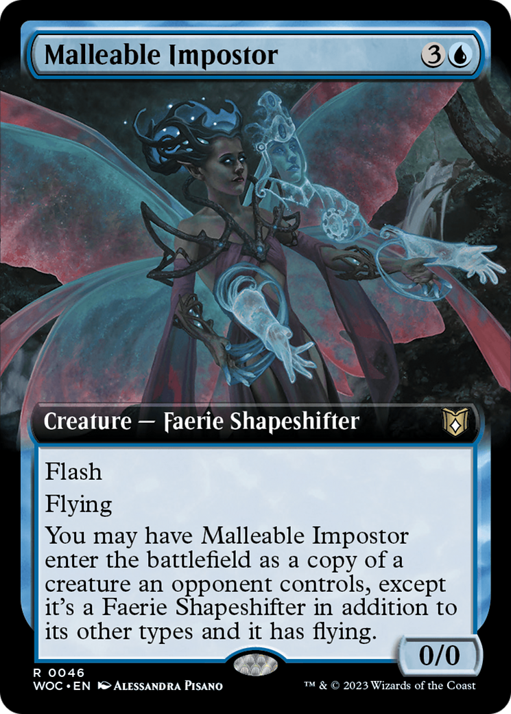 Malleable Impostor (Extended Art) [Wilds of Eldraine Commander] | I Want That Stuff Brandon