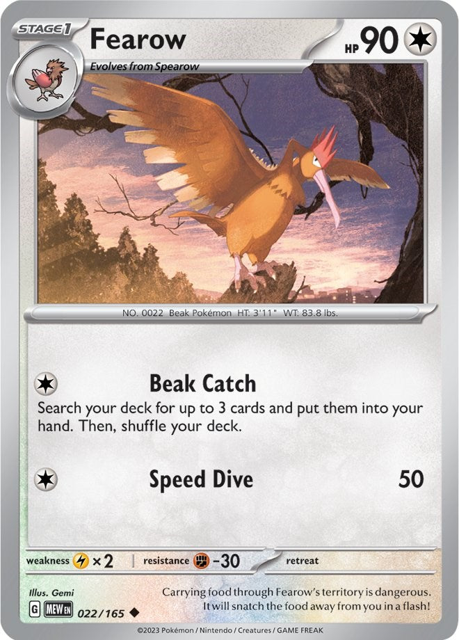 Fearow (022/165) [Scarlet & Violet 151] | I Want That Stuff Brandon