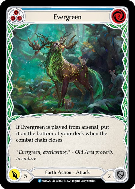 Evergreen (Blue) [OLD026] (Tales of Aria Oldhim Blitz Deck)  1st Edition Normal | I Want That Stuff Brandon